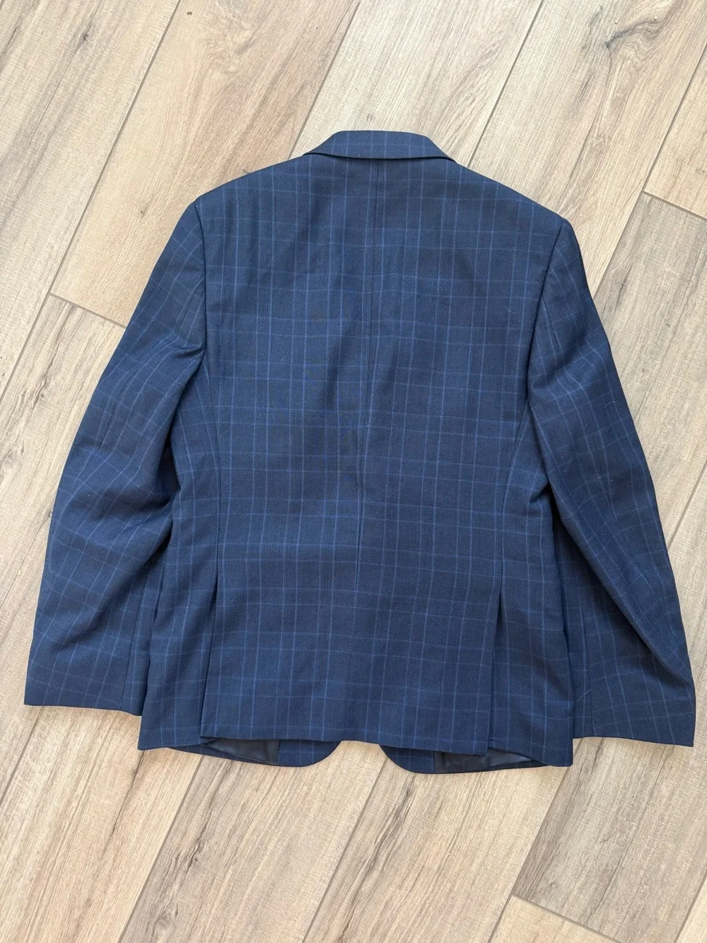 Ralph Lauren Black Label Boys Teens 14R Blue Plaid Blazer Sports Coat